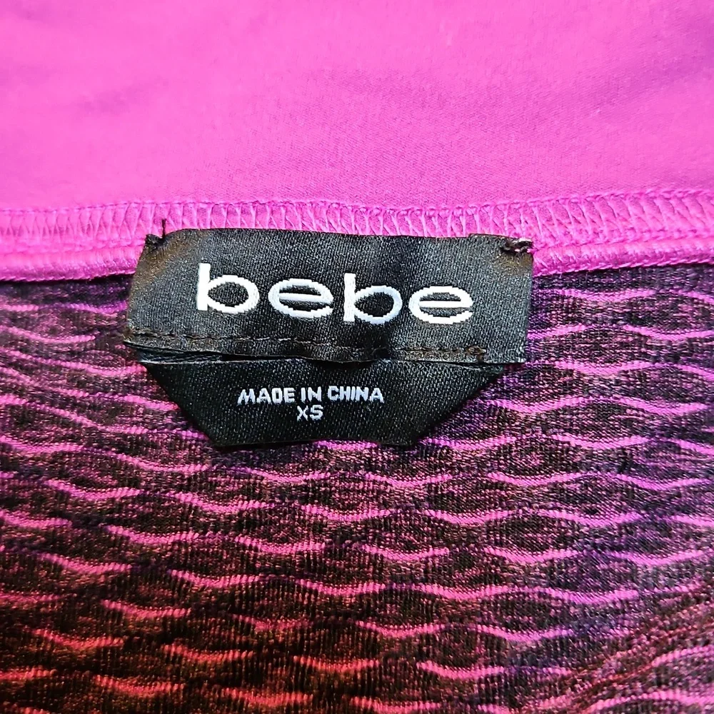 BEBE Purple Swearshirt, Jacket, Coat - XS